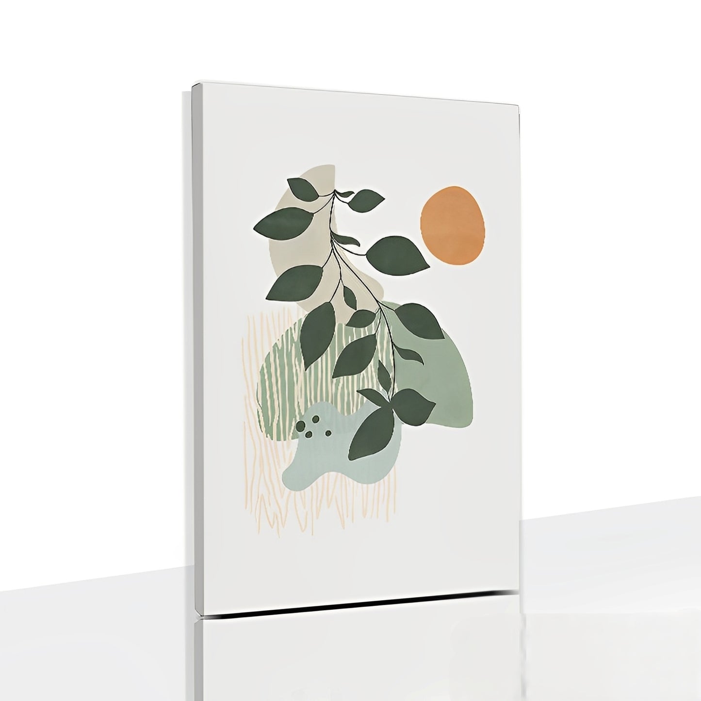 Verdura – Minimalistisches Naturposter in Grüntönen für moderne Wandgestaltung