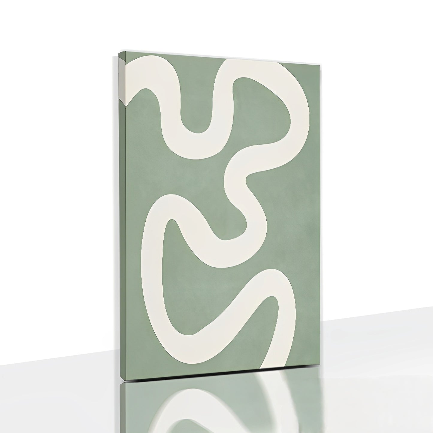 Verdura – Minimalistisches Naturposter in Grüntönen für moderne Wandgestaltung