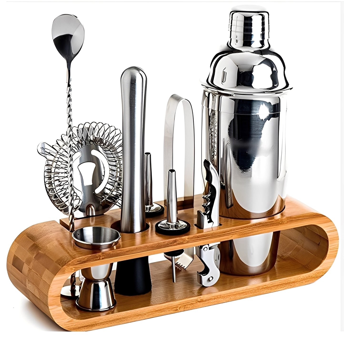 Luis – 10-teiliges Edelstahl Bar-Set