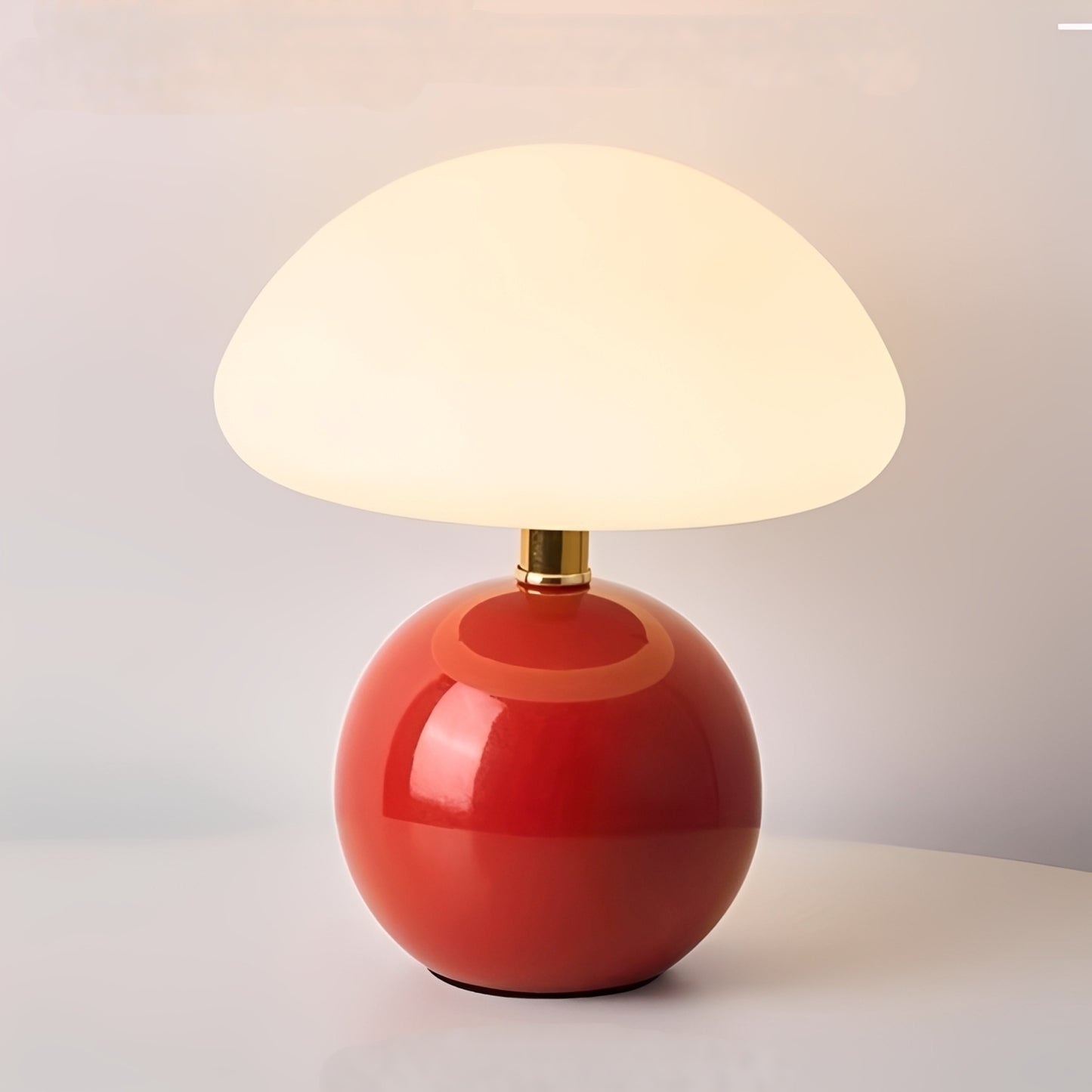Julie – Pilz-Tischlampe im Frost-Stil