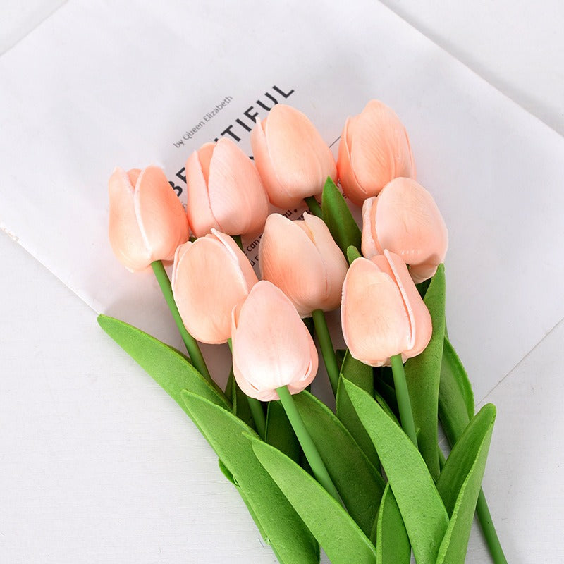 Talia – Mini-Tulpen aus PU als künstliche Dekoblumen