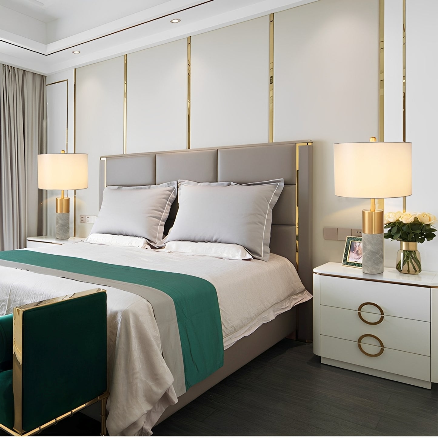 Valen – Postmoderne Luxus-Marmortischlampe