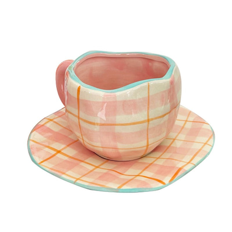Arielle – Retro Herz Hand Pinch Kaffeetasse