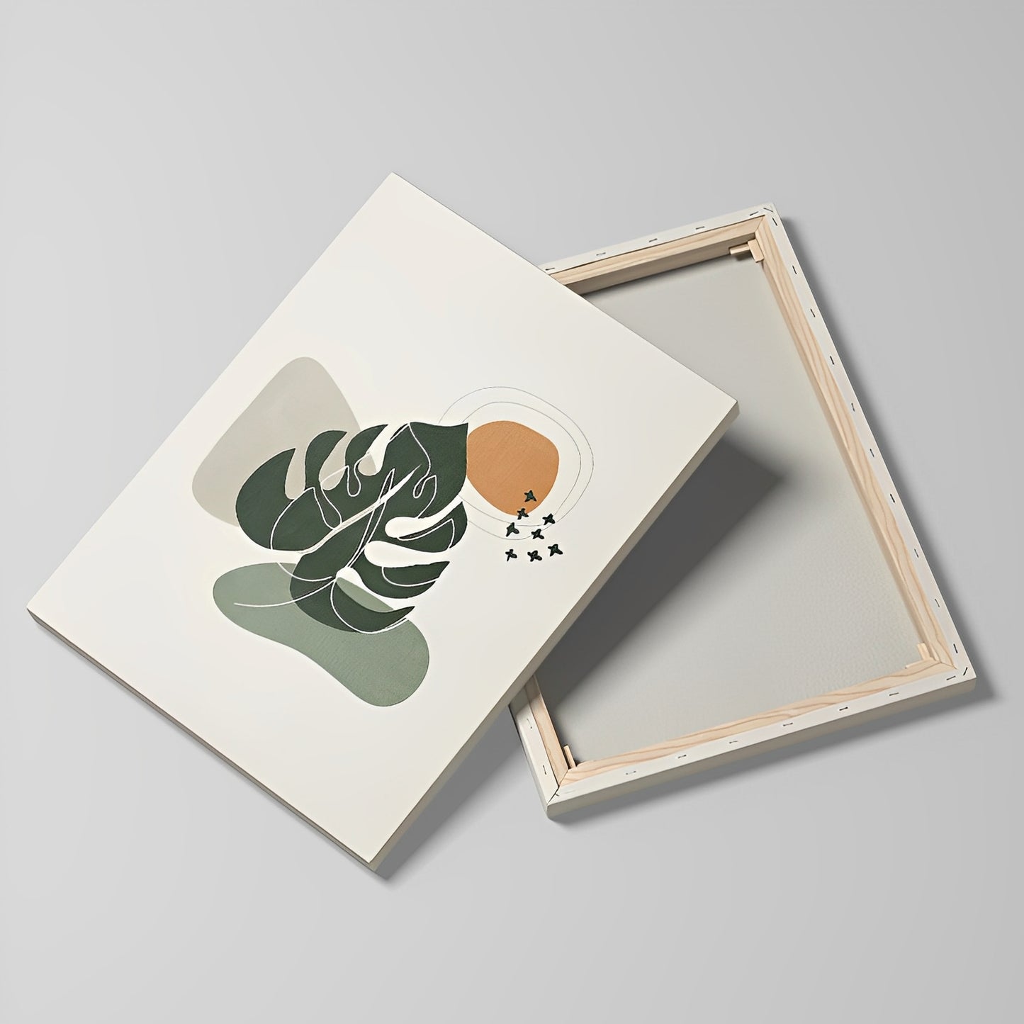 Verdura – Minimalistisches Naturposter in Grüntönen für moderne Wandgestaltung