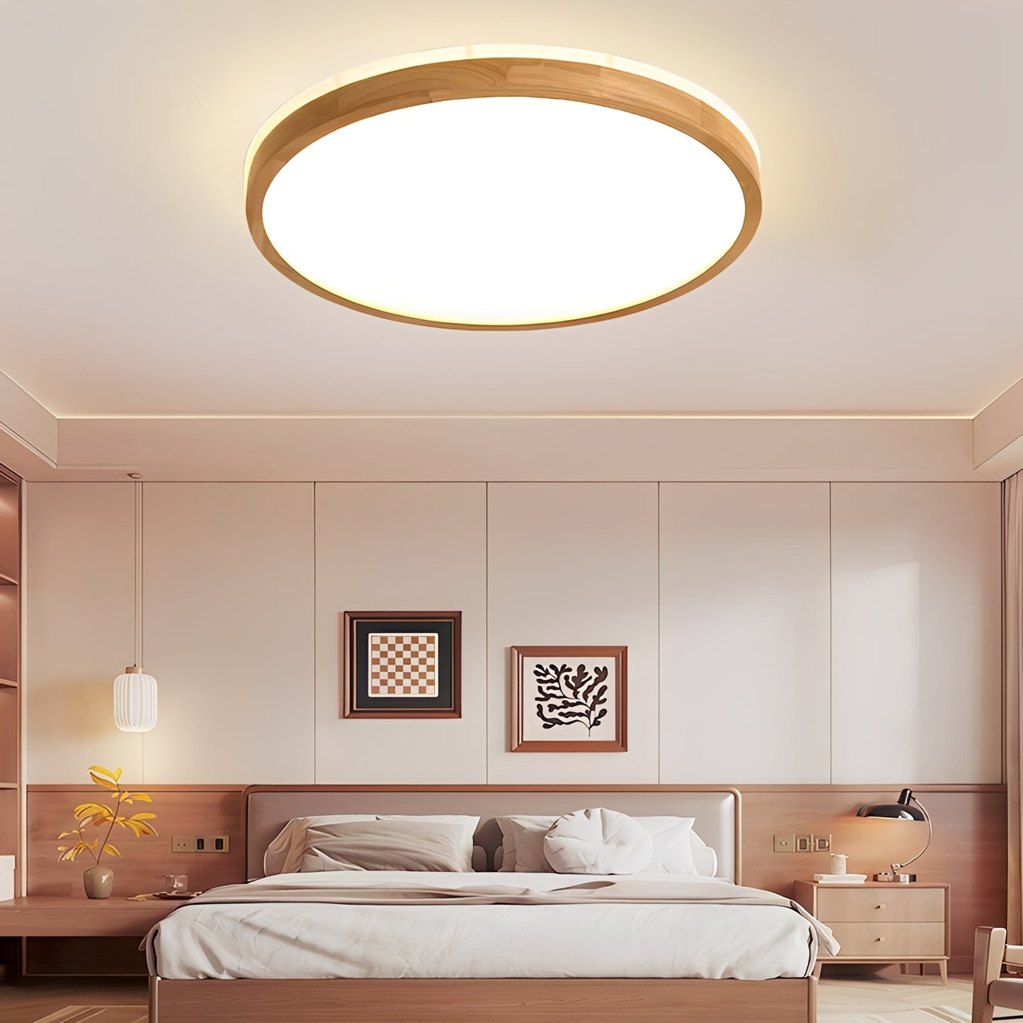 Arvid – LED-Deckenleuchte aus Holz