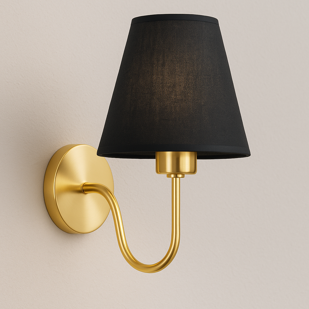 Erik – Moderne Stoff-Wandlampe