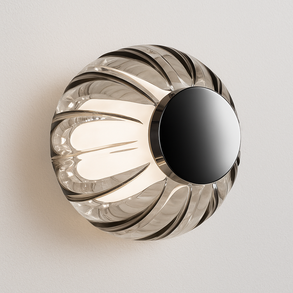 Perla – Glas-Wandlampe mit Perlen-Design