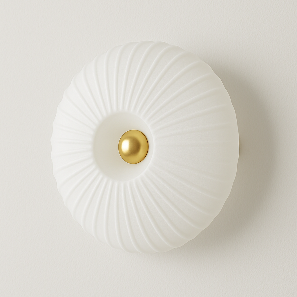 Millie – Französische Mid-Century Glas-Wandlampe