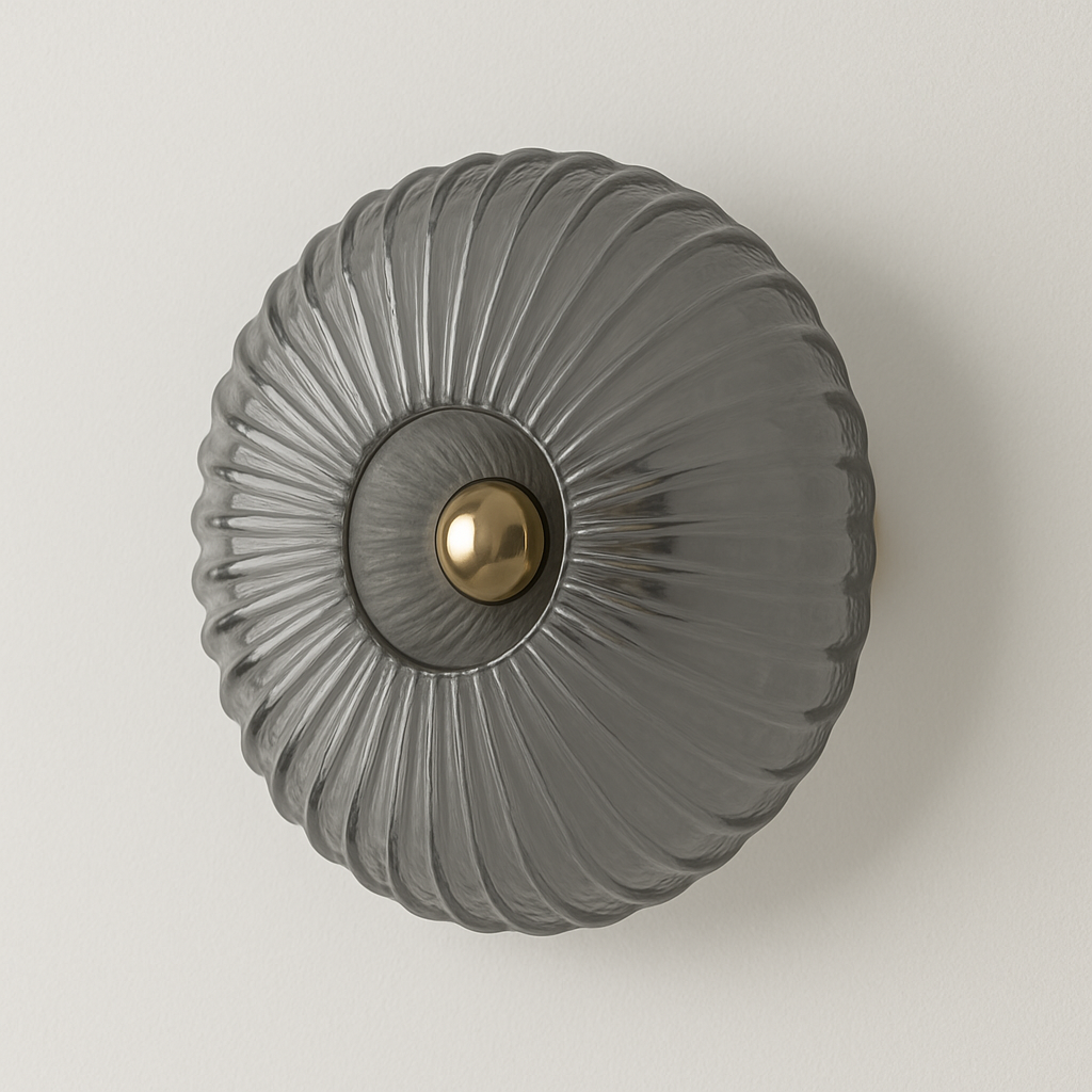 Millie – Französische Mid-Century Glas-Wandlampe