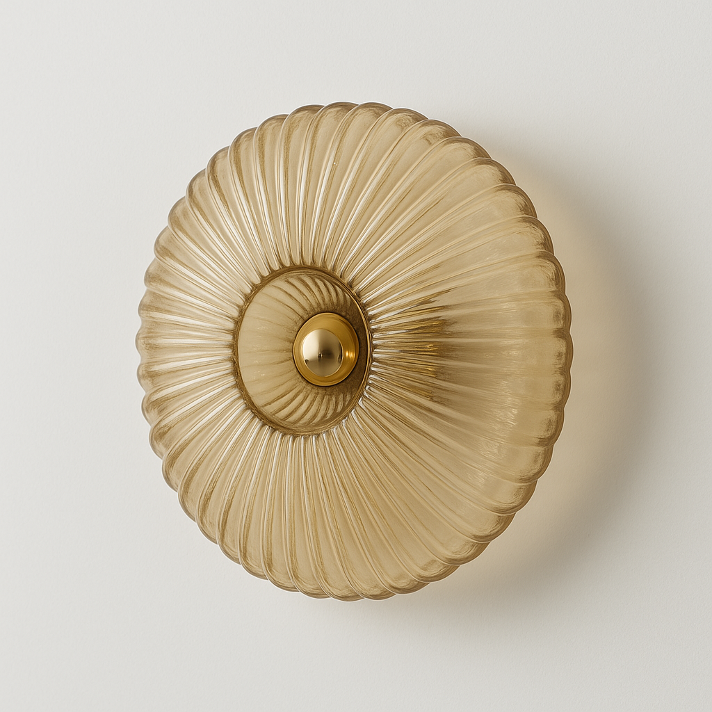 Millie – Französische Mid-Century Glas-Wandlampe