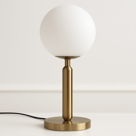 Lilith – Minimale Glas-Nachttischlampe