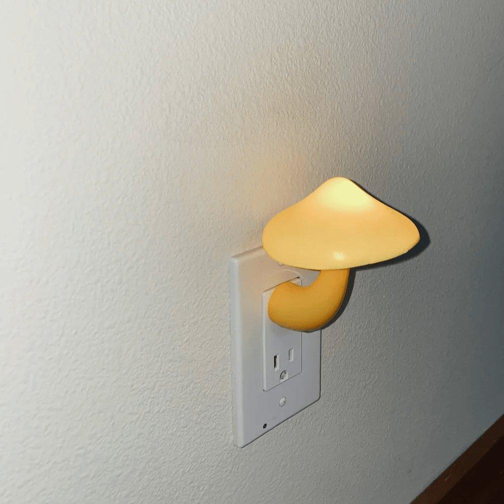 GlowCap – Pilzförmiges LED-Nachtlicht in Warmgelb