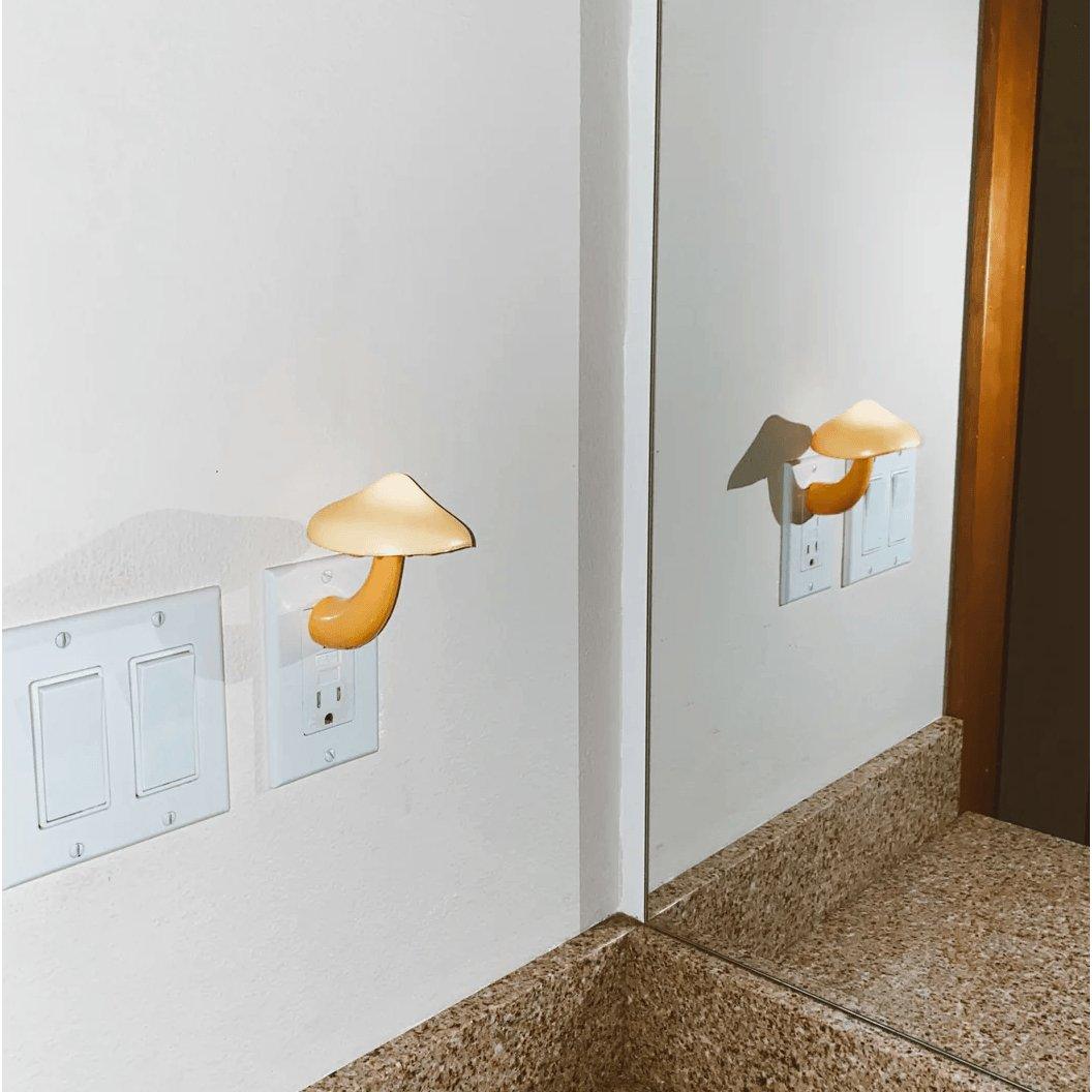 GlowCap – Pilzförmiges LED-Nachtlicht in Warmgelb