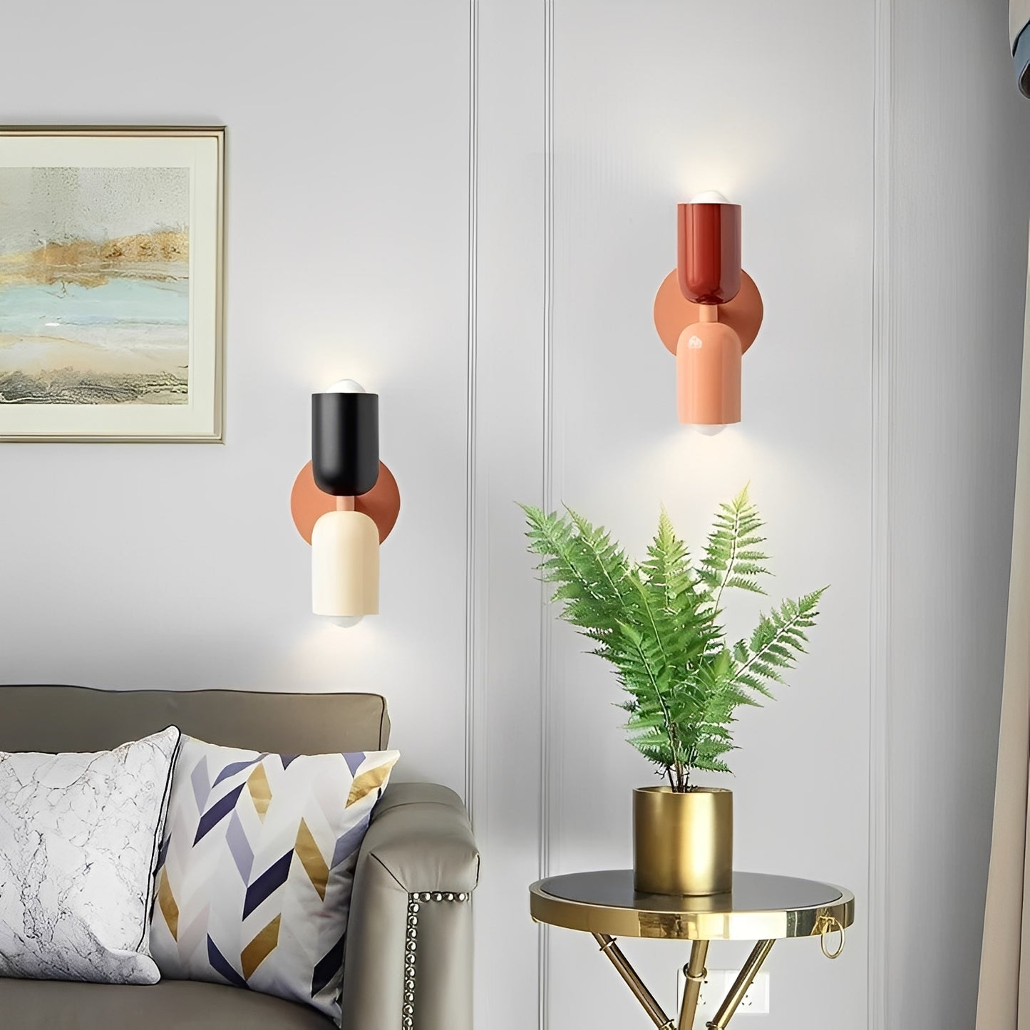 Damien – Moderne Doppelkopf-Tischlampe