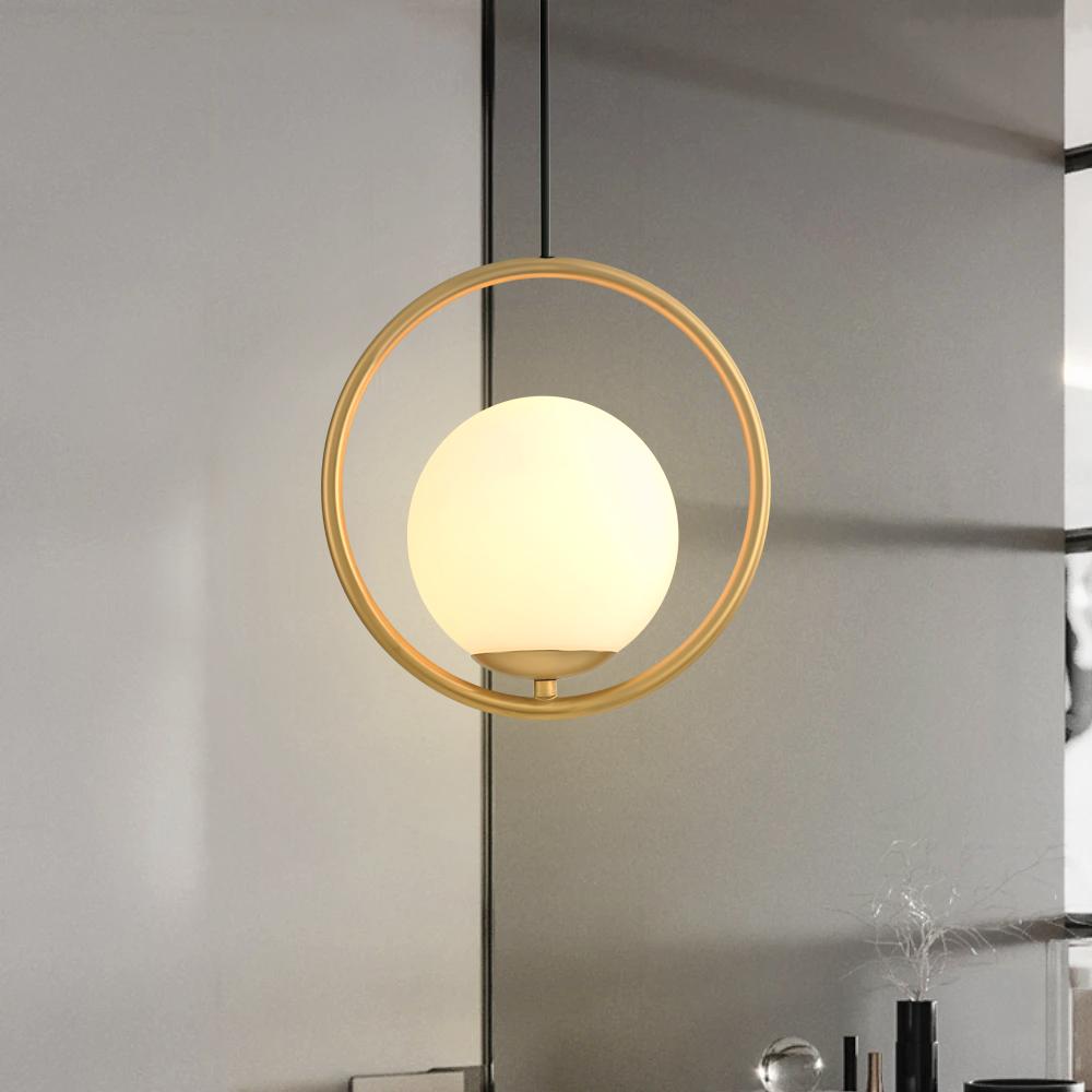 Bolzico – Schlichte Ball-Glas-Pendelleuchte