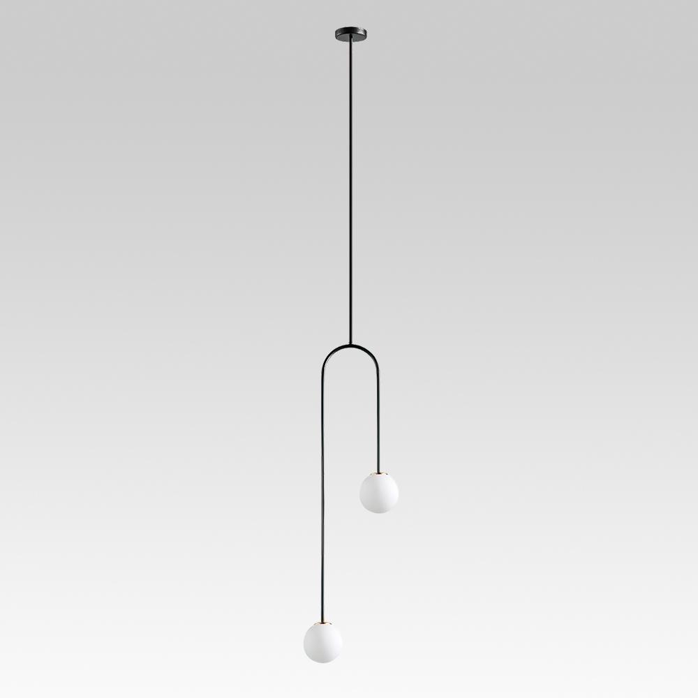 Harry – Minimalistische Glasball-Kerzenpendelleuchte