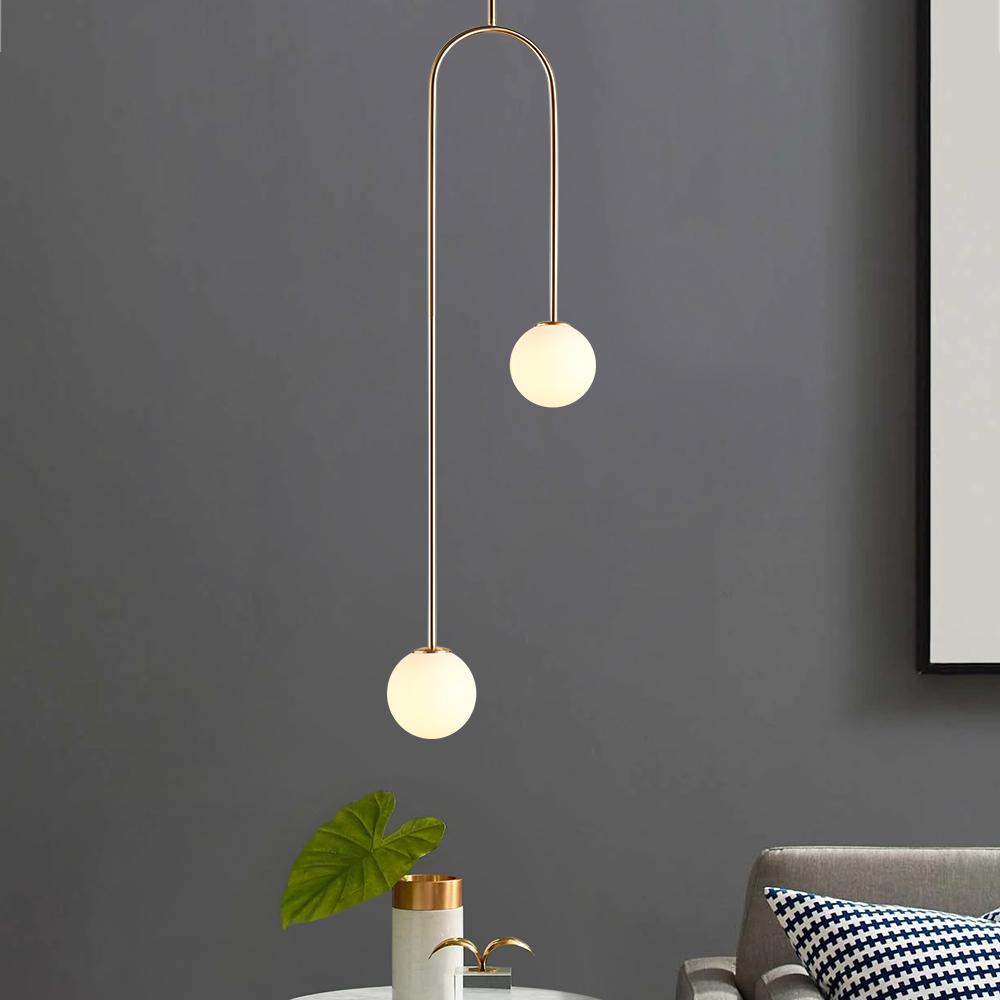 Harry – Minimalistische Glasball-Kerzenpendelleuchte