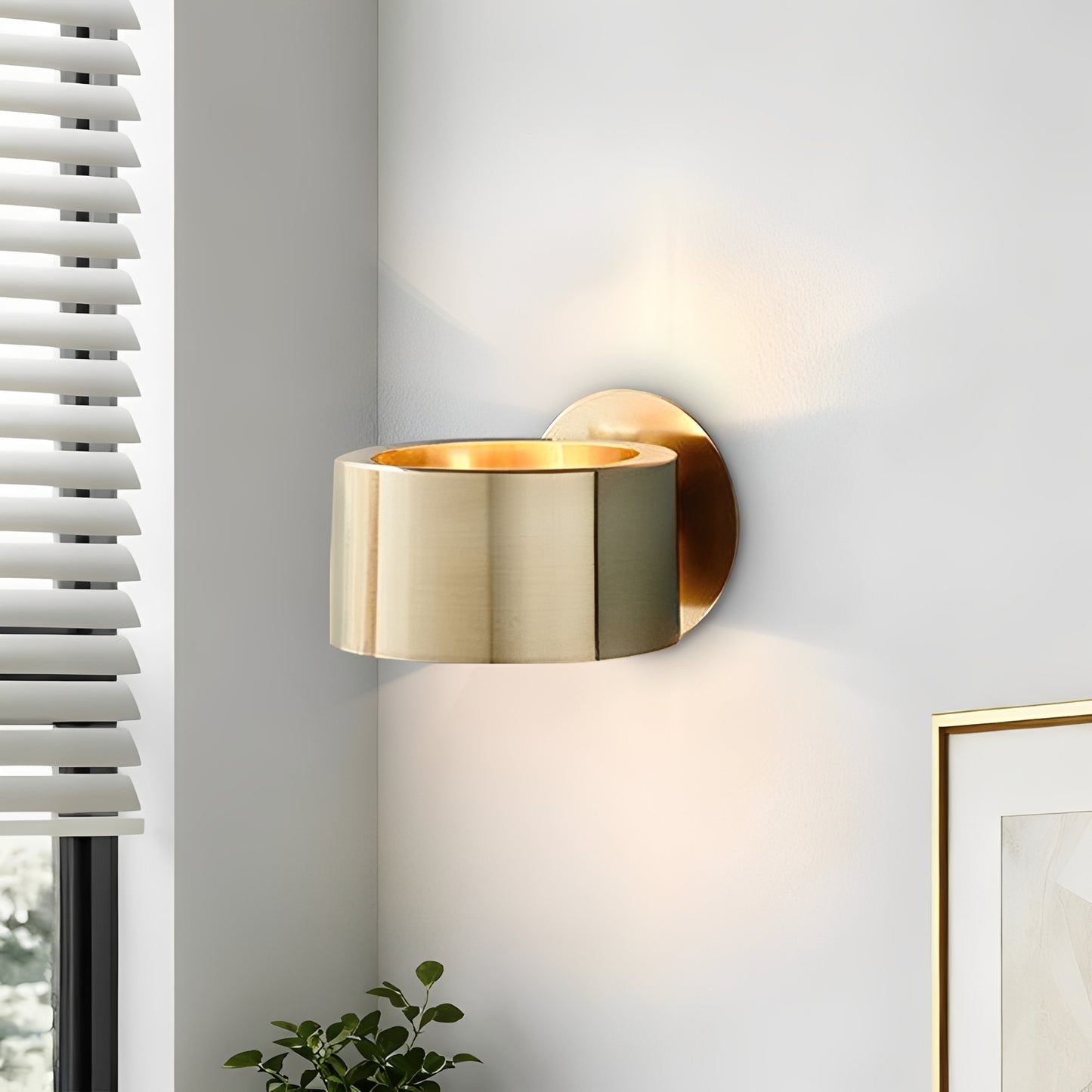 Kurapika – Moderne Goldene Wandlampe