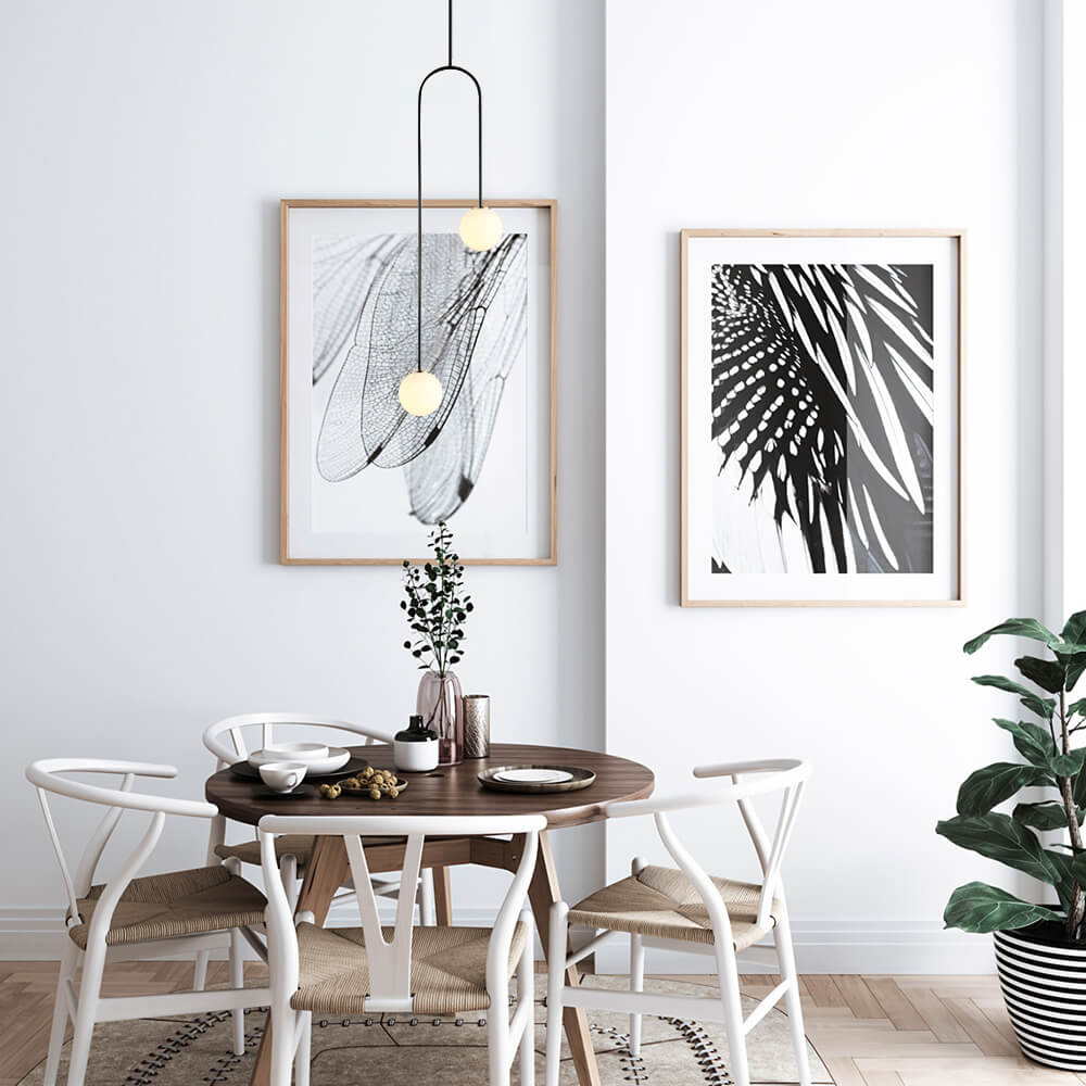 Harry – Minimalistische Glasball-Kerzenpendelleuchte