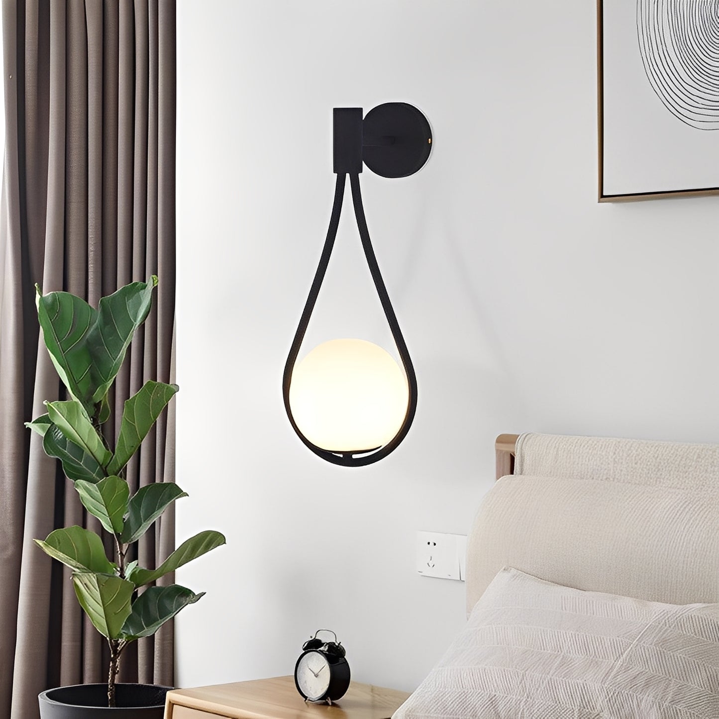 Riley – Moderne Glas Wandleuchte