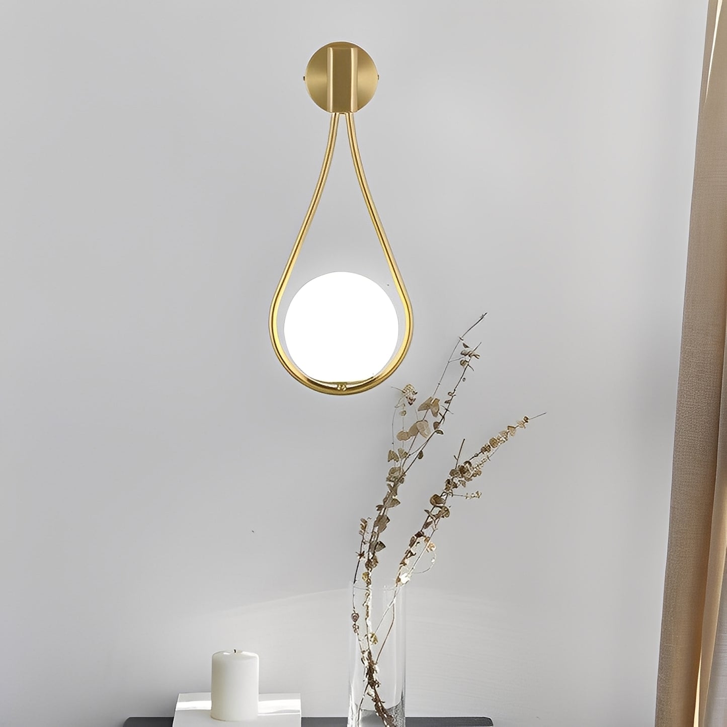 Riley – Moderne Glas Wandleuchte