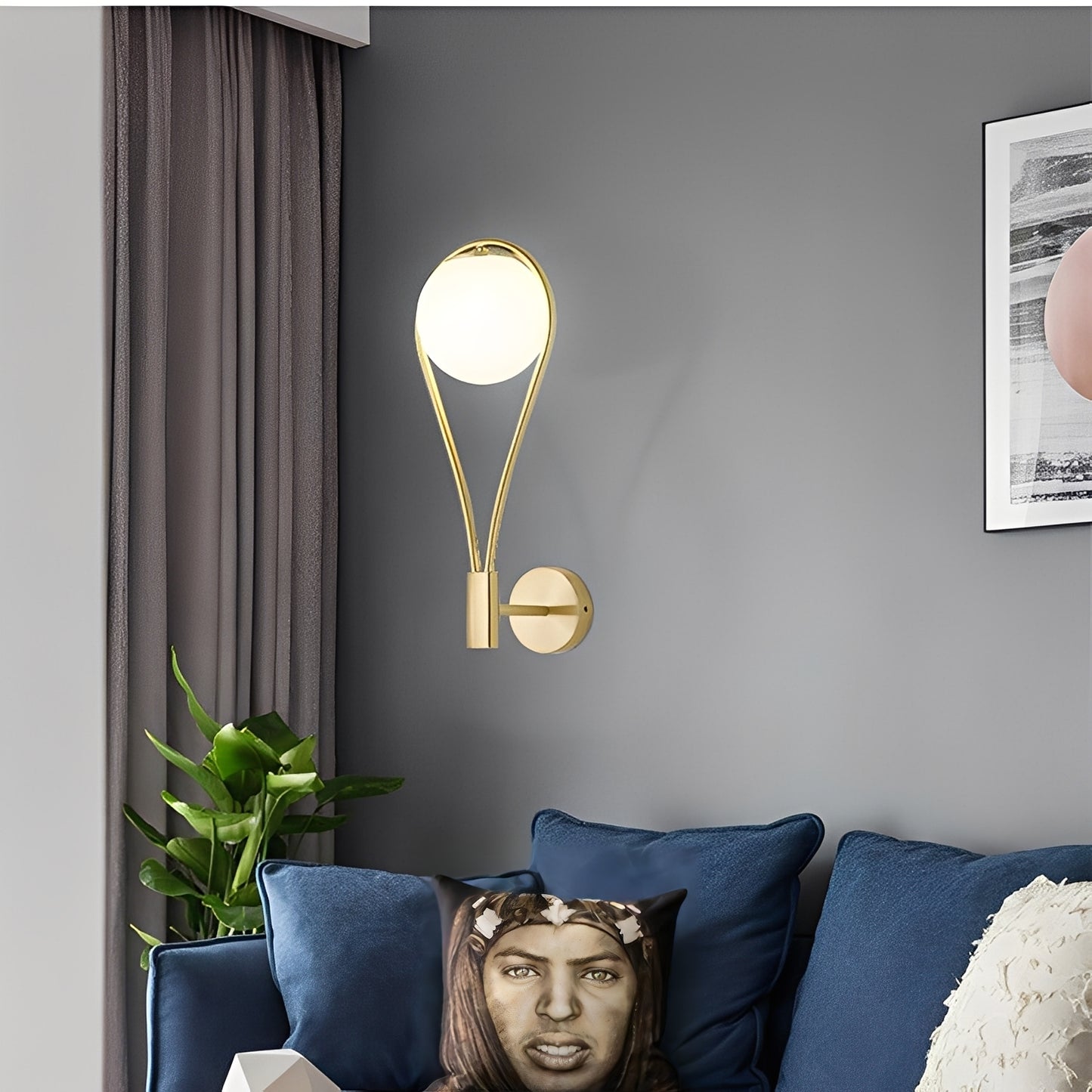 Riley – Moderne Glas Wandleuchte