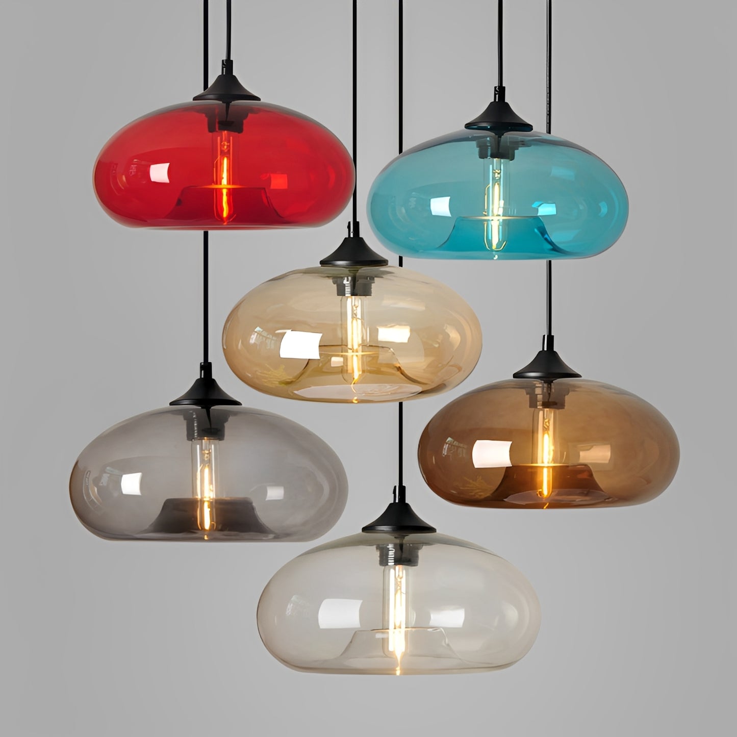 Greta – Vintage-Inspirierte Glas Pendelleuchte