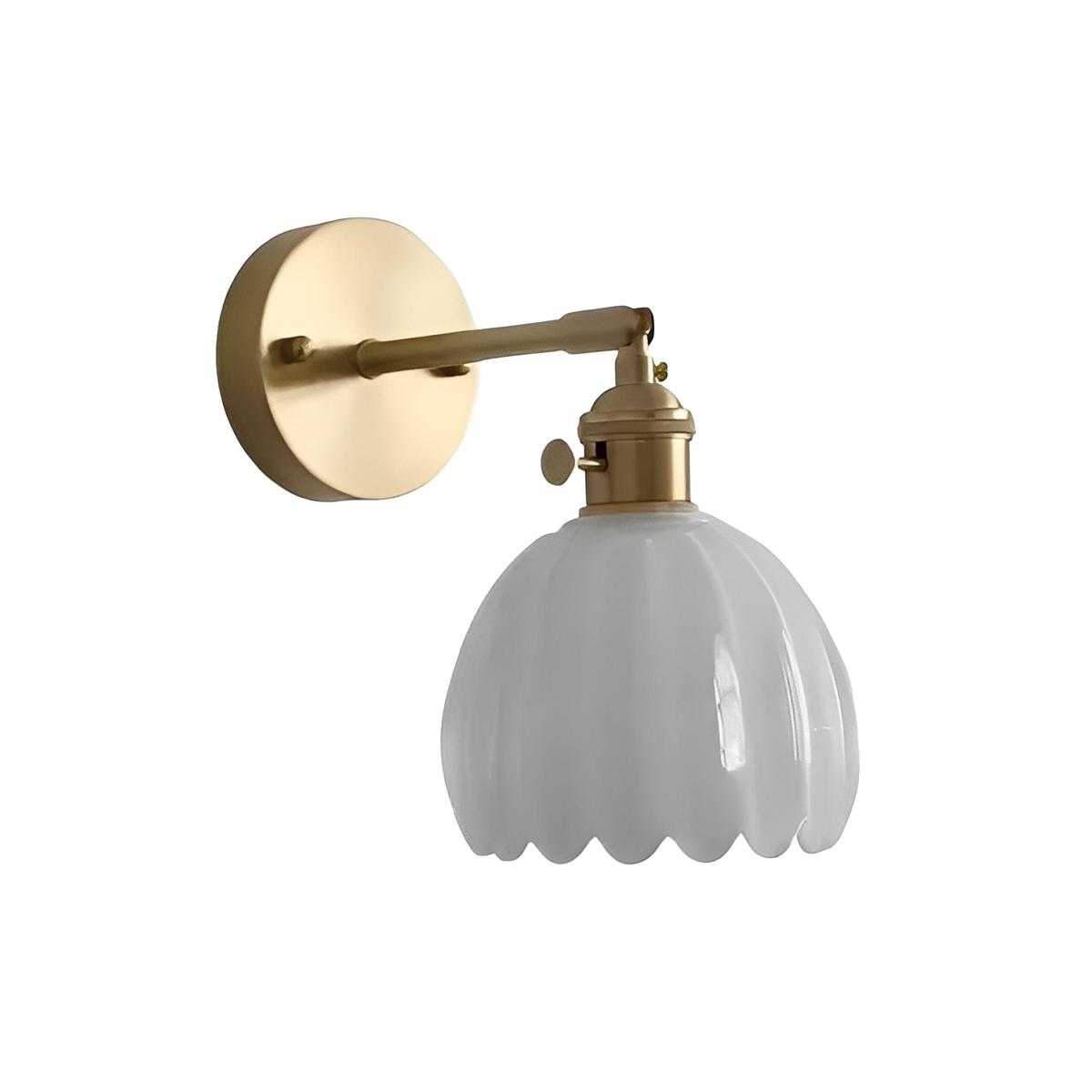 Fiona – Retro Kupfer-Glas Wandleuchte