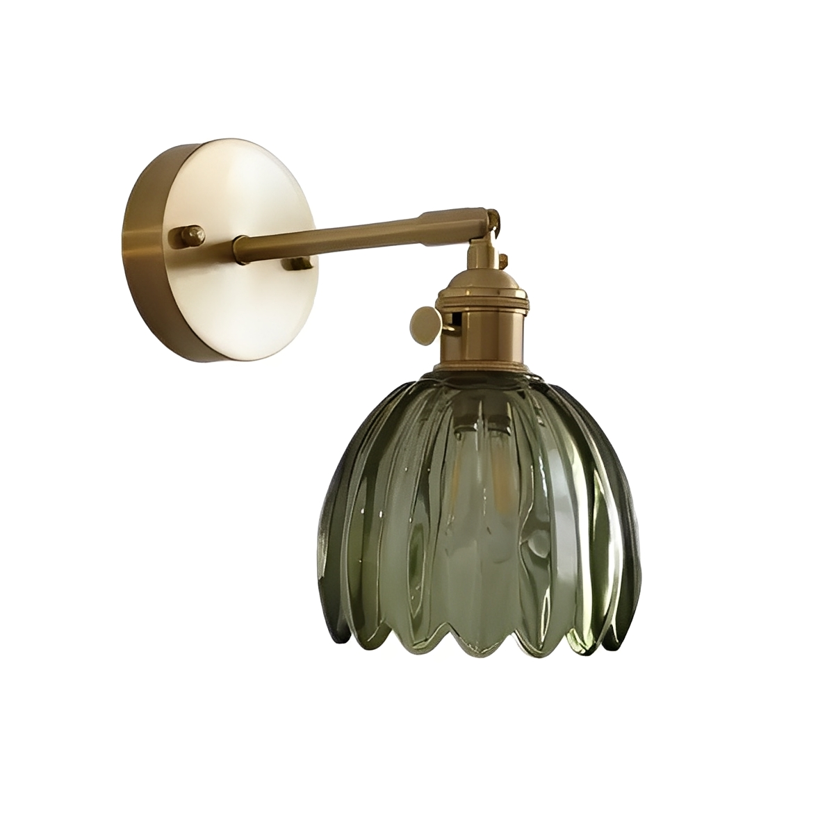 Fiona – Retro Kupfer-Glas Wandleuchte