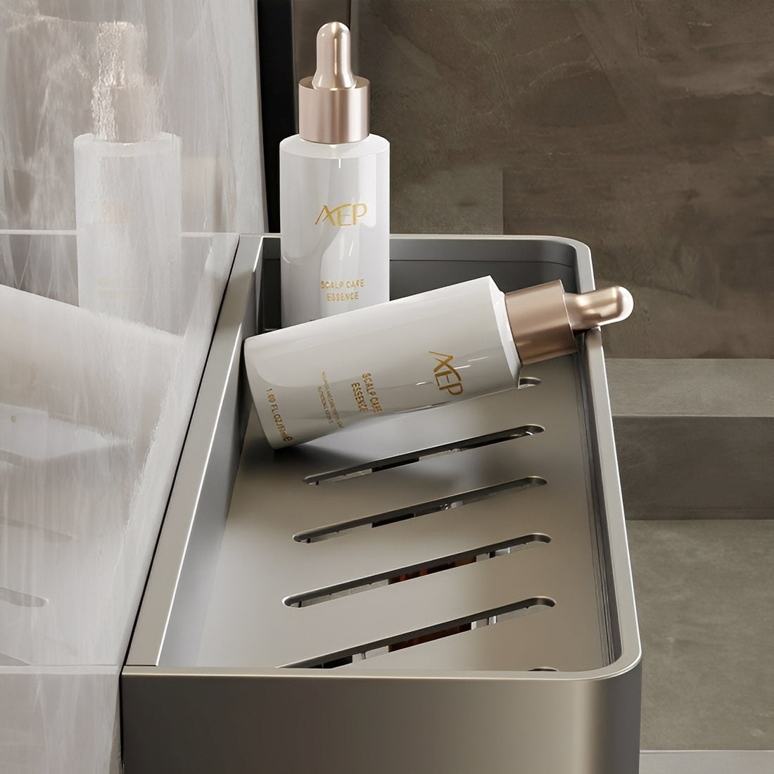 AeroShelf – Bohrfreies Badezimmer-Wandregal
