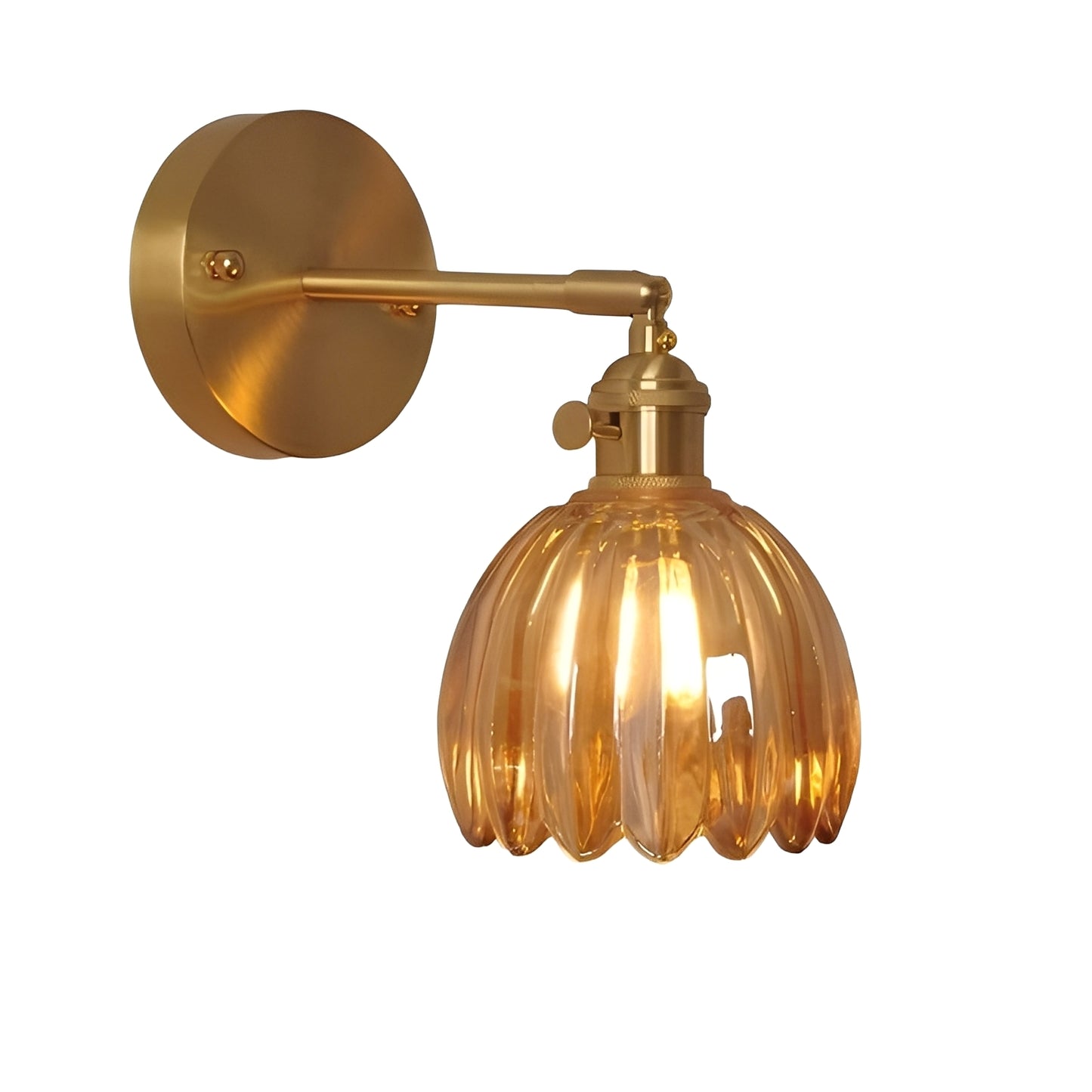 Fiona – Retro Kupfer-Glas Wandleuchte
