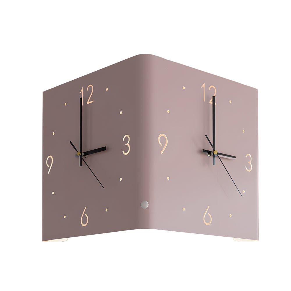 Elina – Doppelseitige Wandleuchte mit Uhr