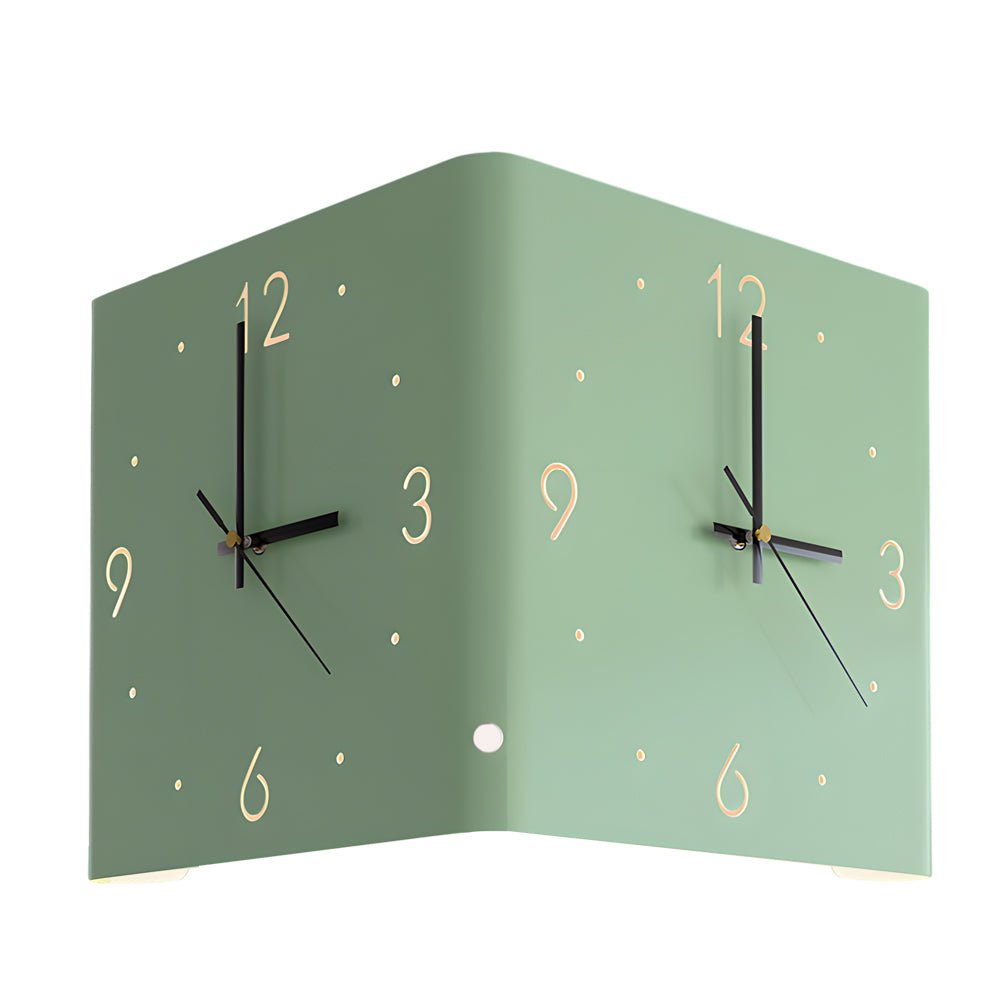Elina – Doppelseitige Wandleuchte mit Uhr