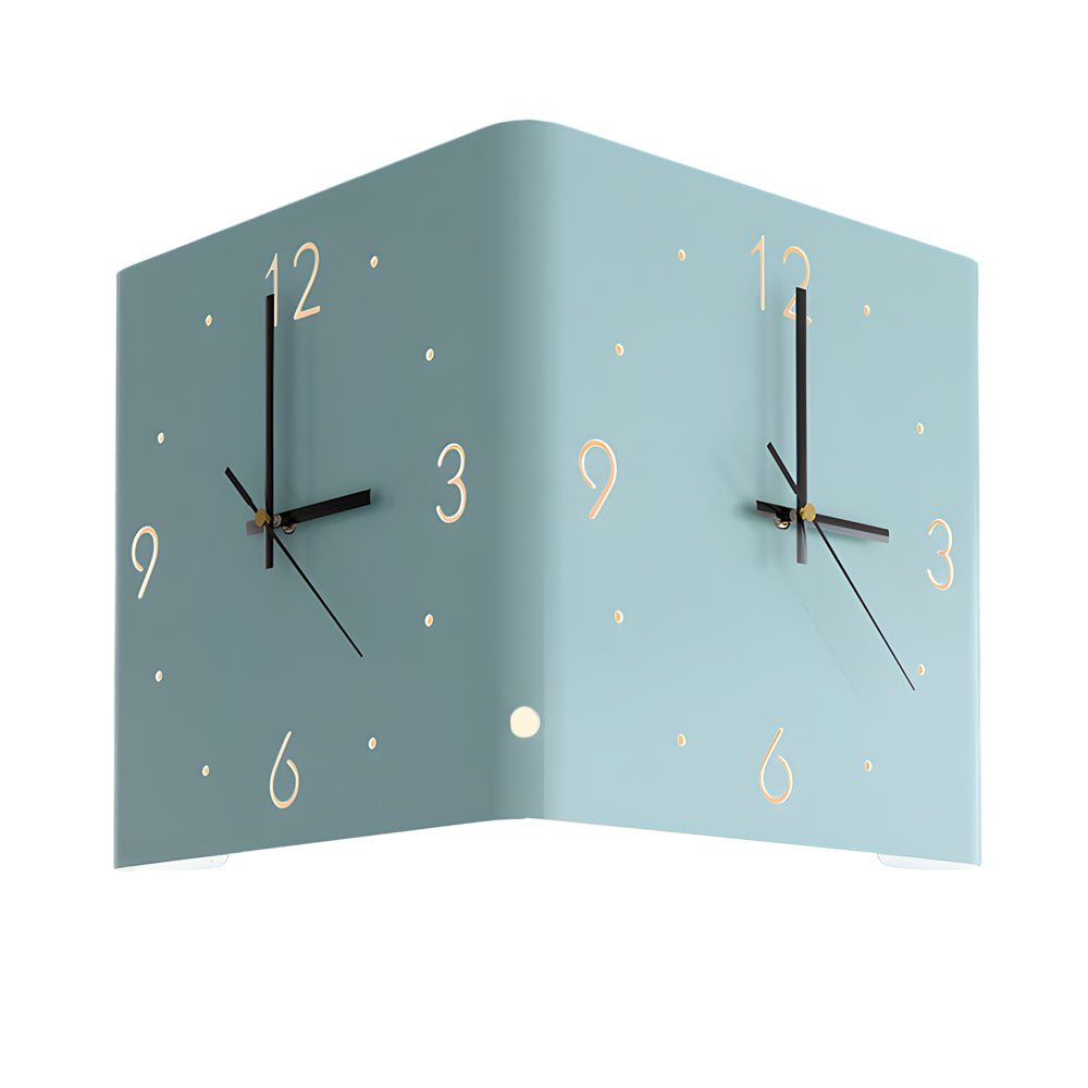 Elina – Doppelseitige Wandleuchte mit Uhr