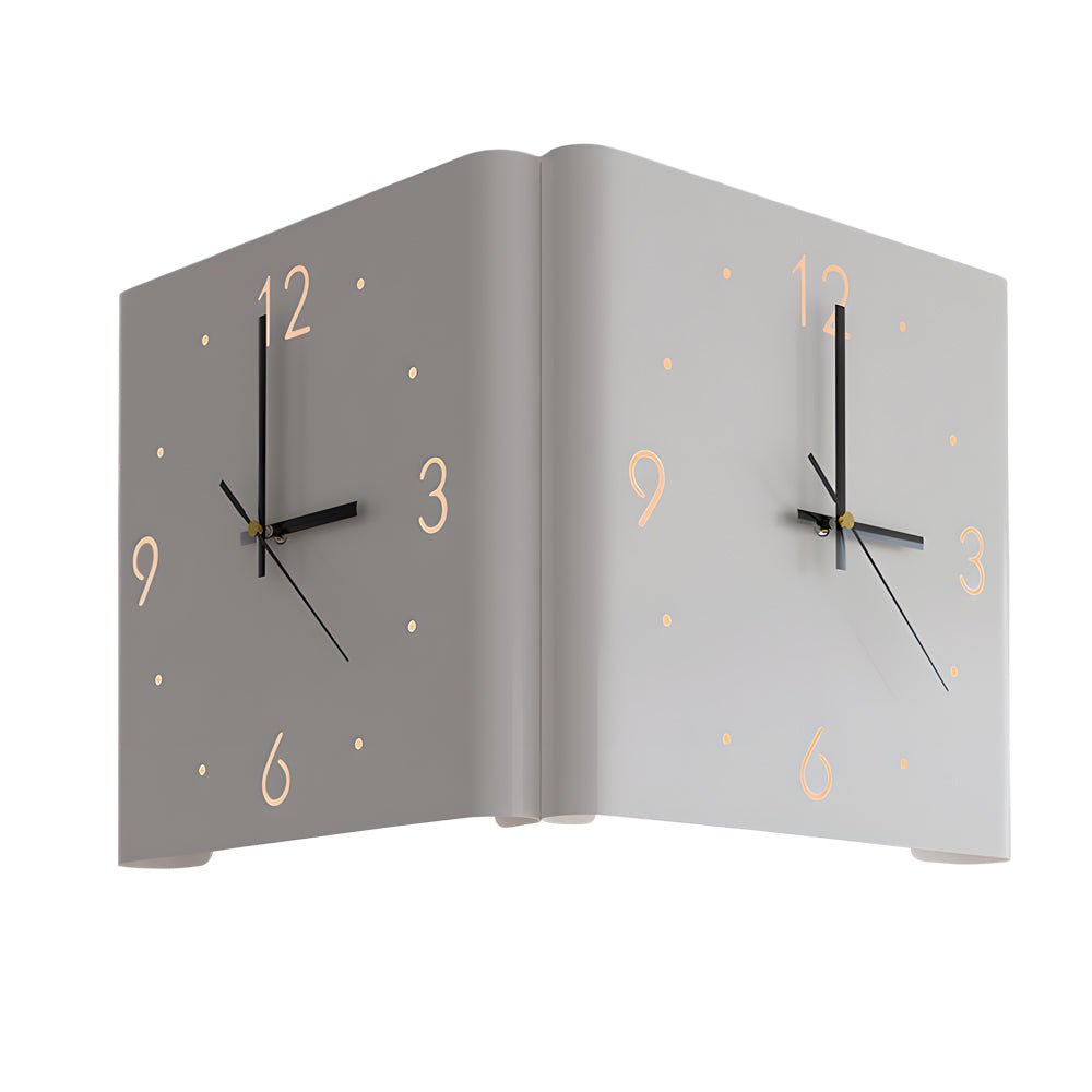 Elina – Doppelseitige Wandleuchte mit Uhr