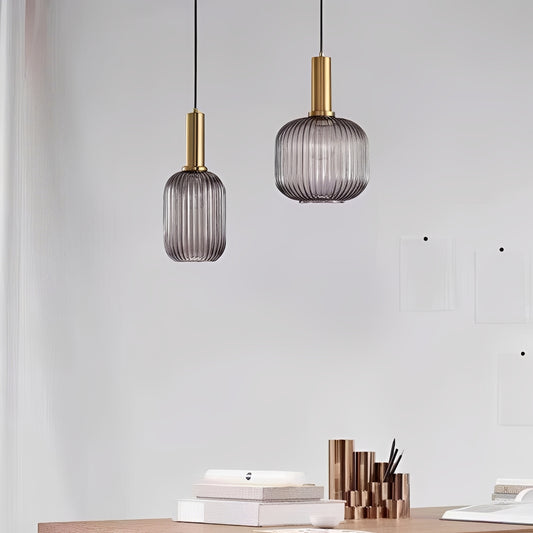 Dario – Rauchglas Pendelleuchte