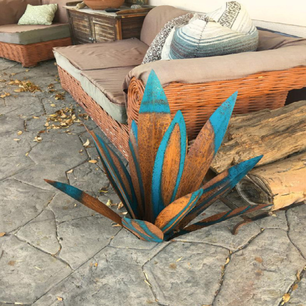 Marvida – Metall-Tequila Blattskulptur
