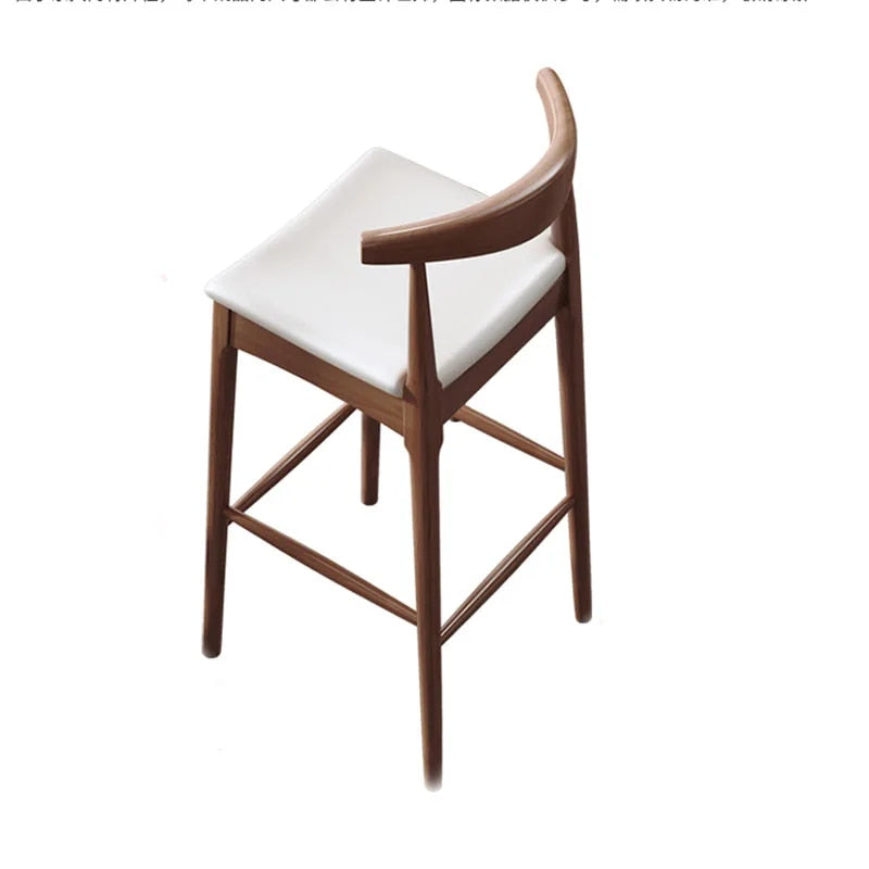Alexa – Nordic Minimalistischer Massivholz-Hocker