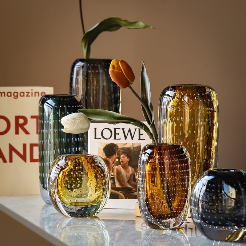 Tessa – Farbige Glasblase Vase