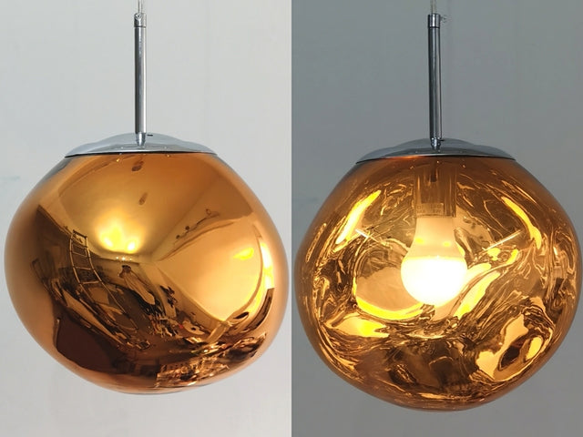 MoltenLight – Glas-Hängelampe mit fließendem Magma-Design