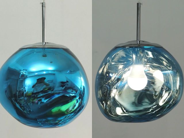 MoltenLight – Glas-Hängelampe mit fließendem Magma-Design