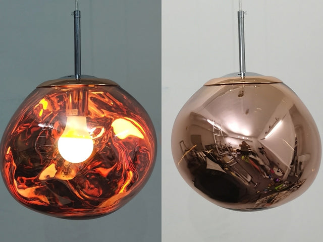 MoltenLight – Glas-Hängelampe mit fließendem Magma-Design