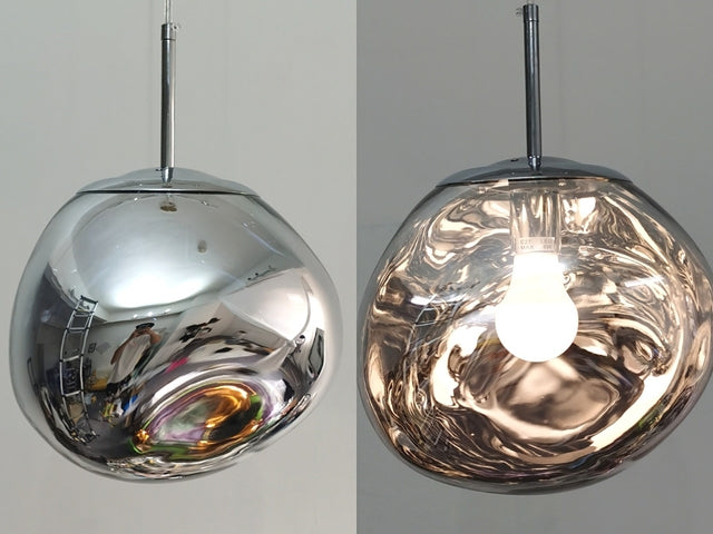 MoltenLight – Glas-Hängelampe mit fließendem Magma-Design