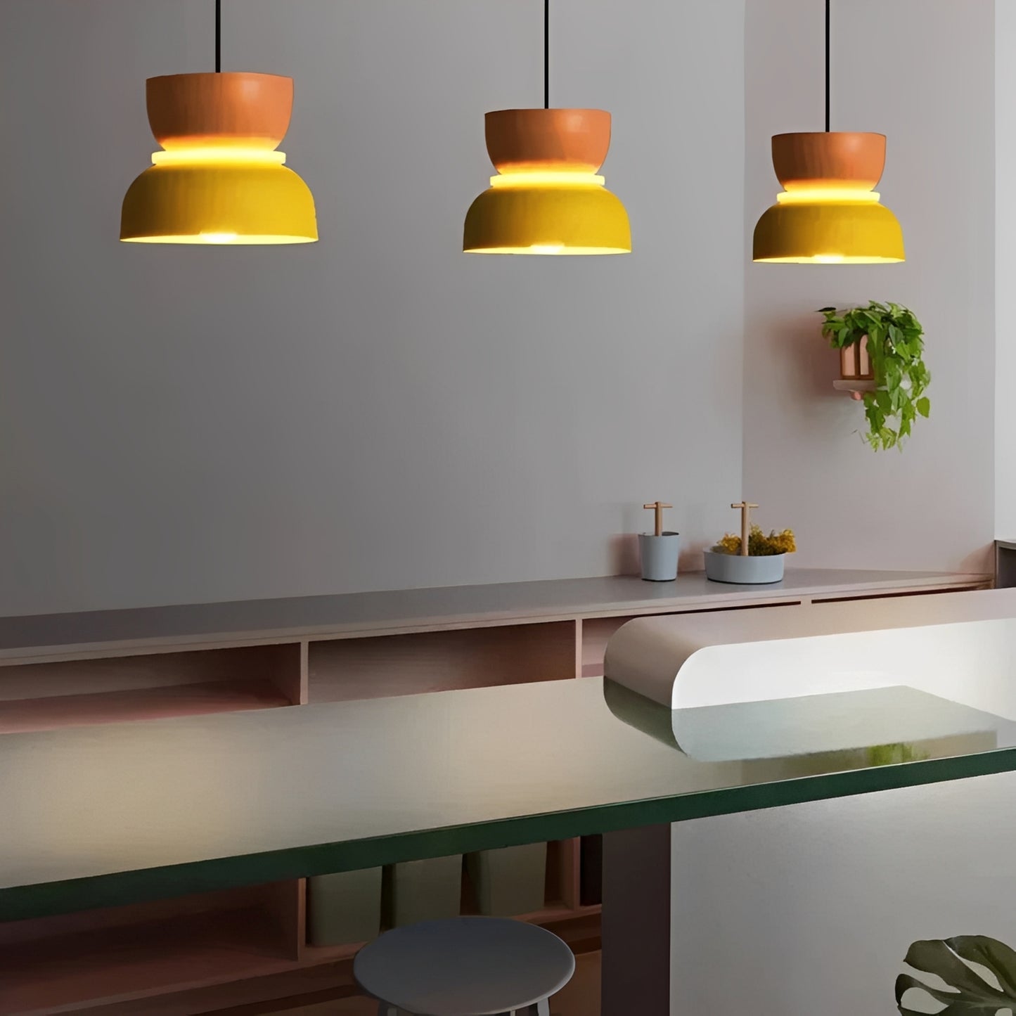 Sven – Schlichte Nordic Drachen Laterne Deckenlampe