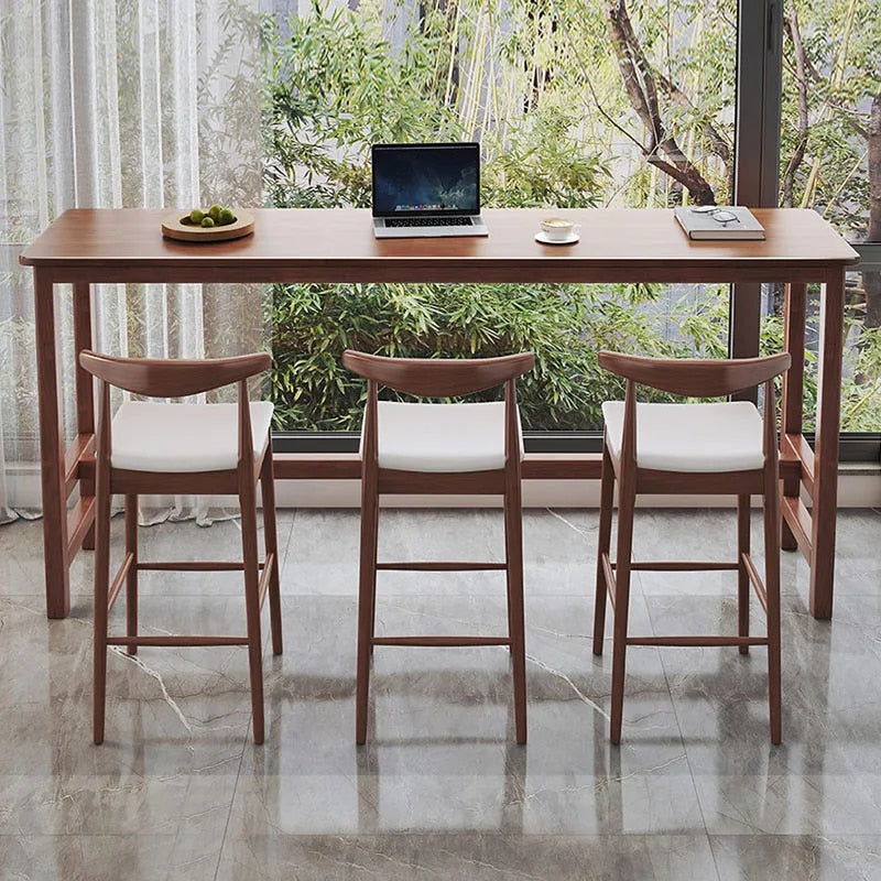 Alexa – Nordic Minimalistischer Massivholz-Hocker
